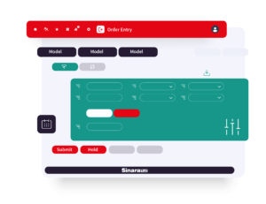Sinara trading platform UI tools screenshot